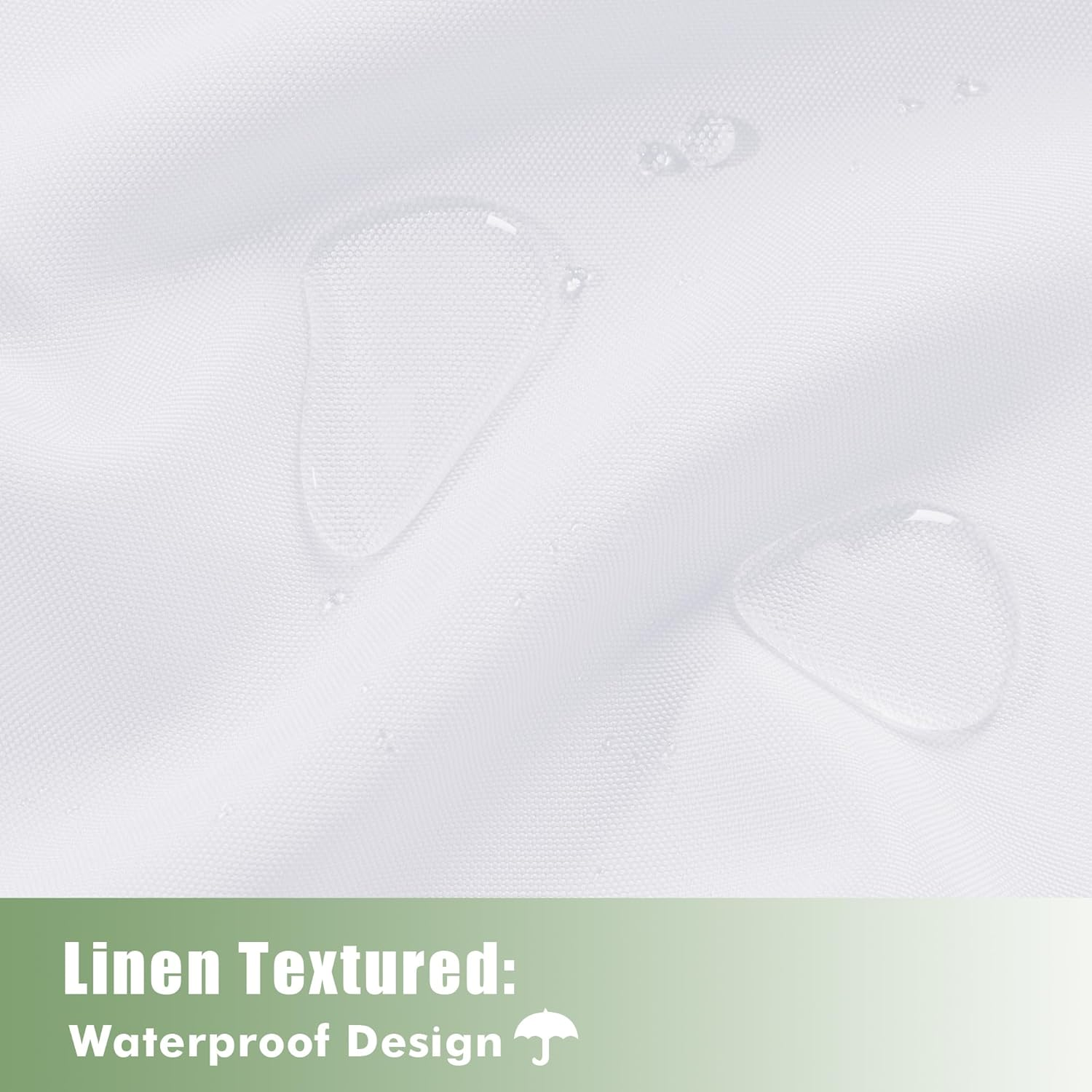 Holidayideas Outdoor Curtains for Patio Waterproof, 6 Panels - 54X95 Inches - Weatherproof Privacy Outsides Curtains for Cabana Porch Pergola, Sunlight & UV Blocking (White, Grommet Top) image number 6