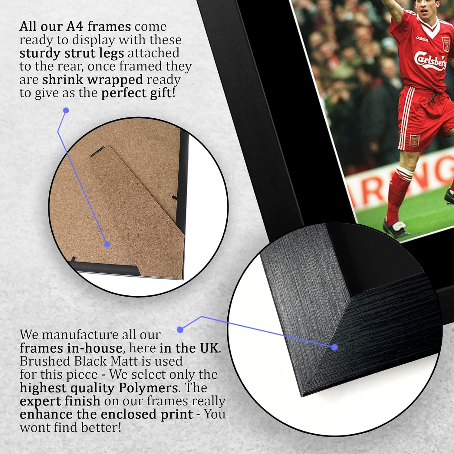 HWC Trading FR Robbie Fowler Gift Signed FRAMED A4 Printed Autograph Liverpool Gifts Photo Display - (Unframed) Robbie Fowler image number 6