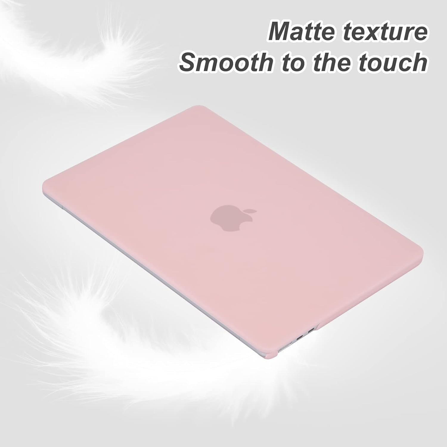 Eoocoo Case Compatible with Macbook Air 13 Inch 2026-2022 M4 M3 M2 A3240 A3113 A2681, Hard Shell Case + Keyboard Cover + Polishing Cloth + Screen Protector for Mac Air 13.6 Inch, Pink image number 5