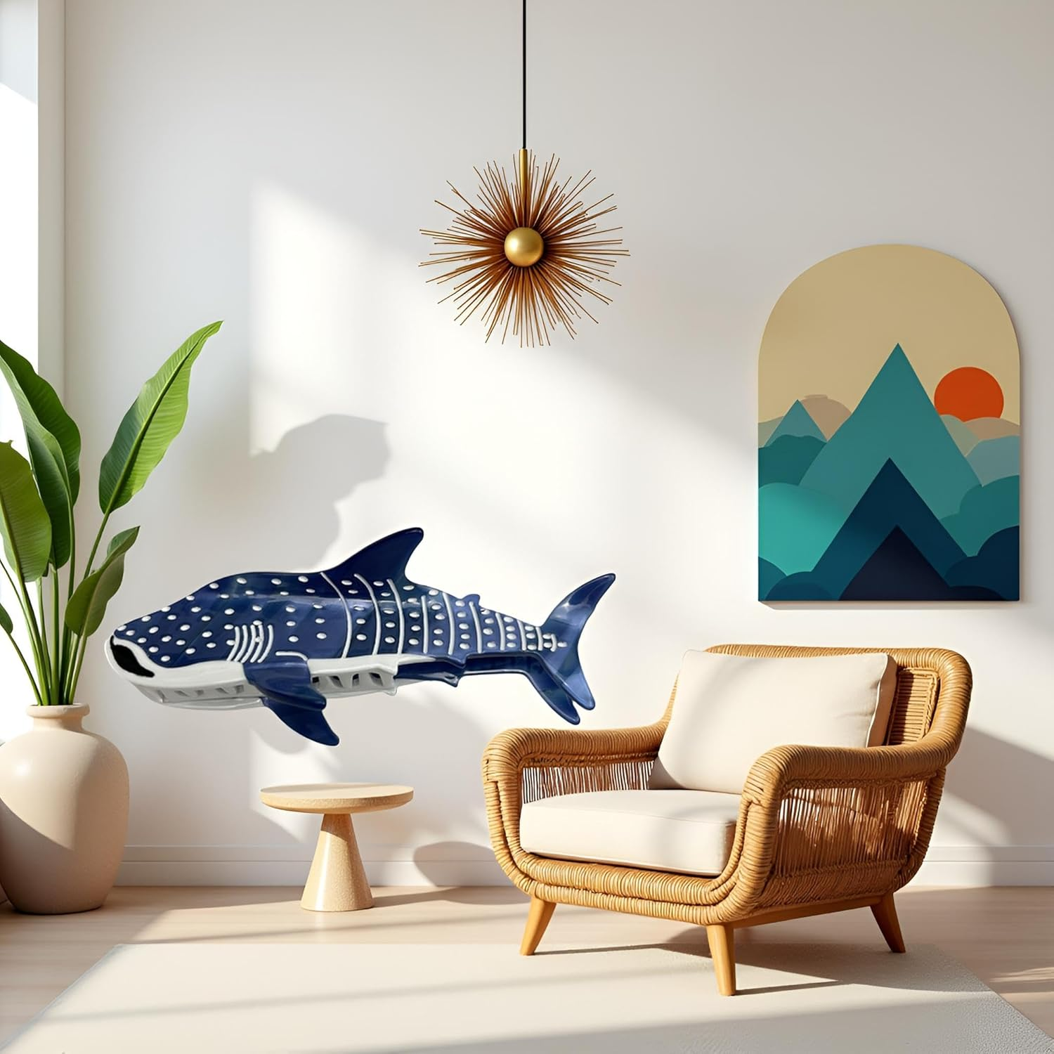 Blue Shark Whale Claw Clips,Unique Ocean Animal Hair Clips,Cellulose Acetate Big Hair Clips, Cute Fashion Nonslip Hairpin Catch,Hair Accessories for Women Girls Thick and Thin Hair,Hair Claws image number 5