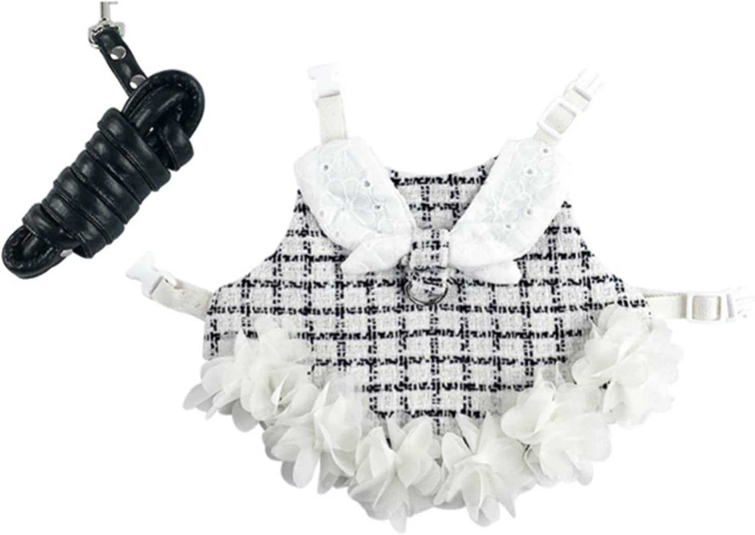 Bunny Harness and Leash,Adjustable Soft Guinea Pig Clothes Pet Rabbit Ferret Harness Costumes for Small Animals Dress