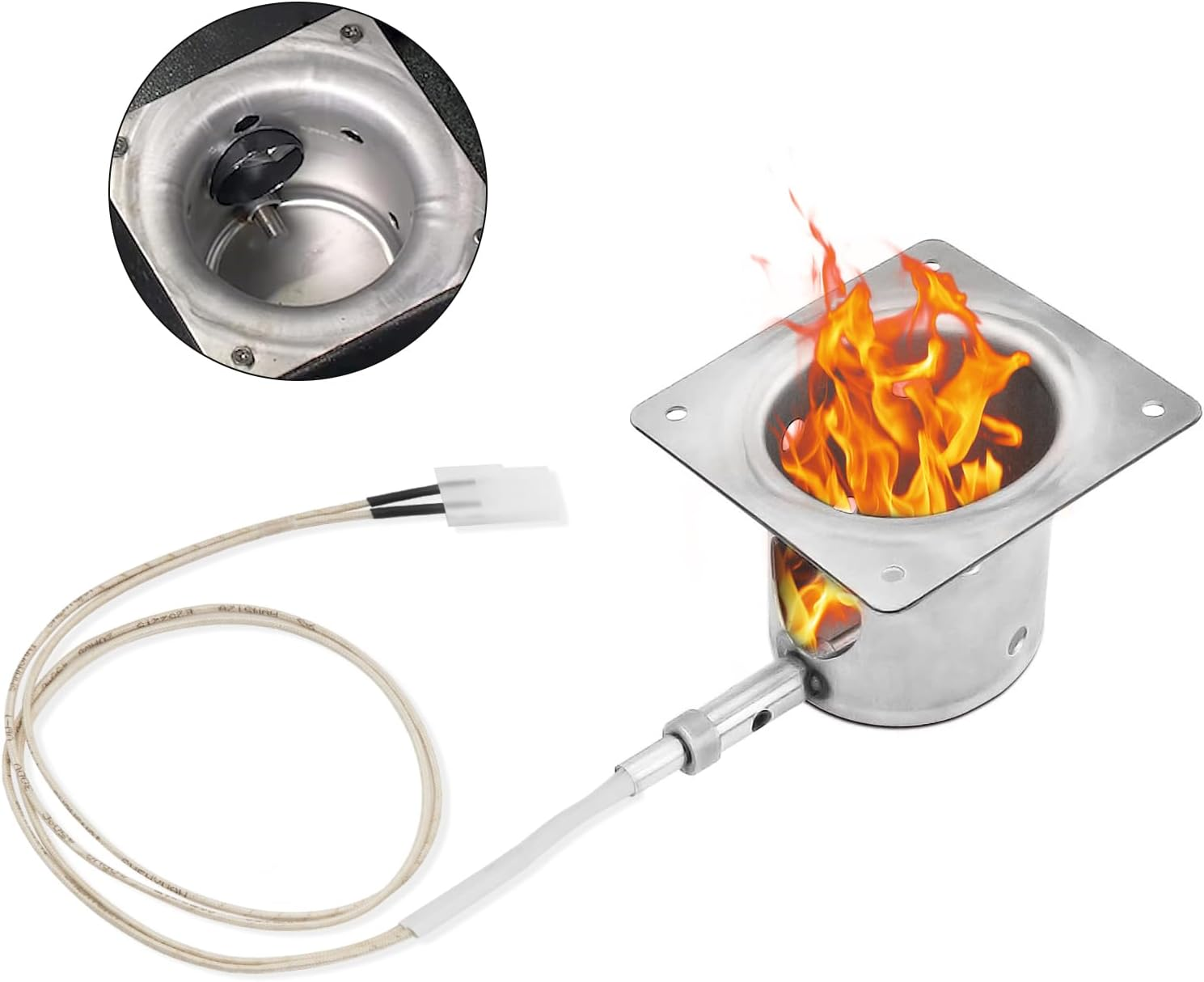 2 Pack Grill Hot Rod Ignitor Kit Replacement Parts for Pit Boss, Pellet Grill Igniter Rod Heating Element Hot Igniter Kits Compatible with for Traeger & Camp Chef Grill, with 2 Fuses image number 5