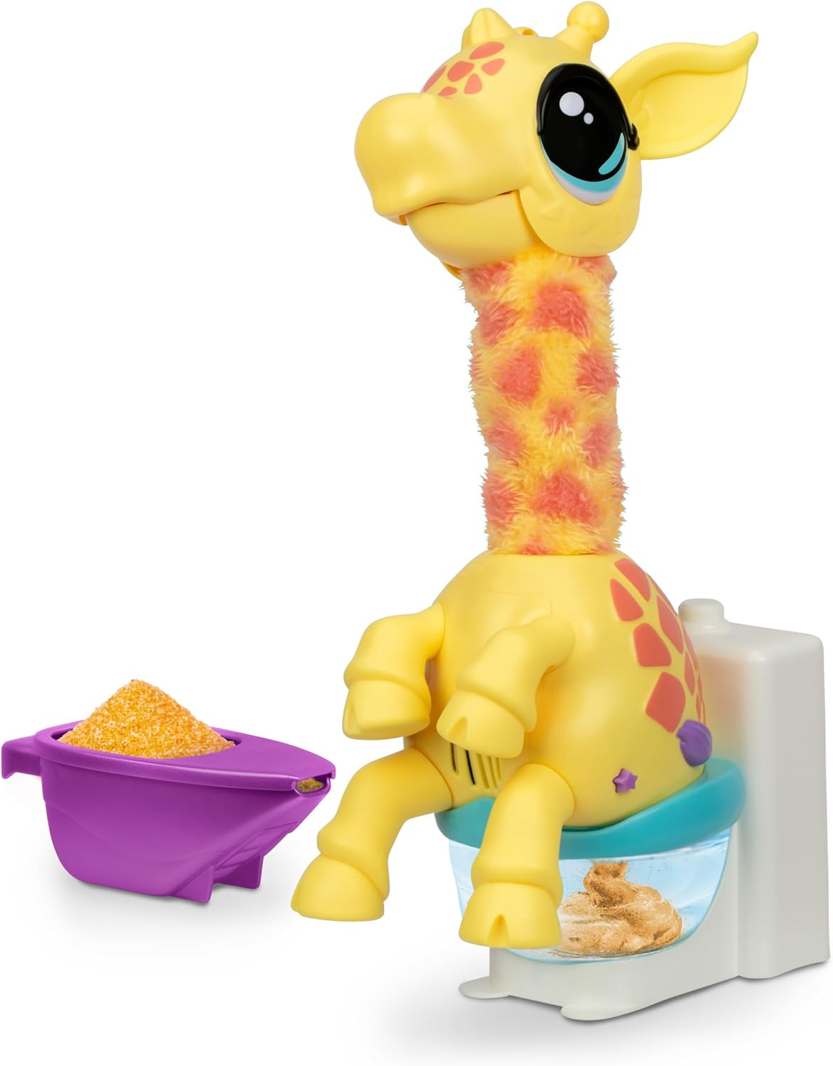 Little Live Pets Gotta Go Giraffe Gigi | Interactive Pet - Feeds, Poops Out Magical Poop. Sings & Dances with Wobbly Neck. for Kids Ages 4+. 13Cm/12In Tall. Comes with Toilet. image number 2