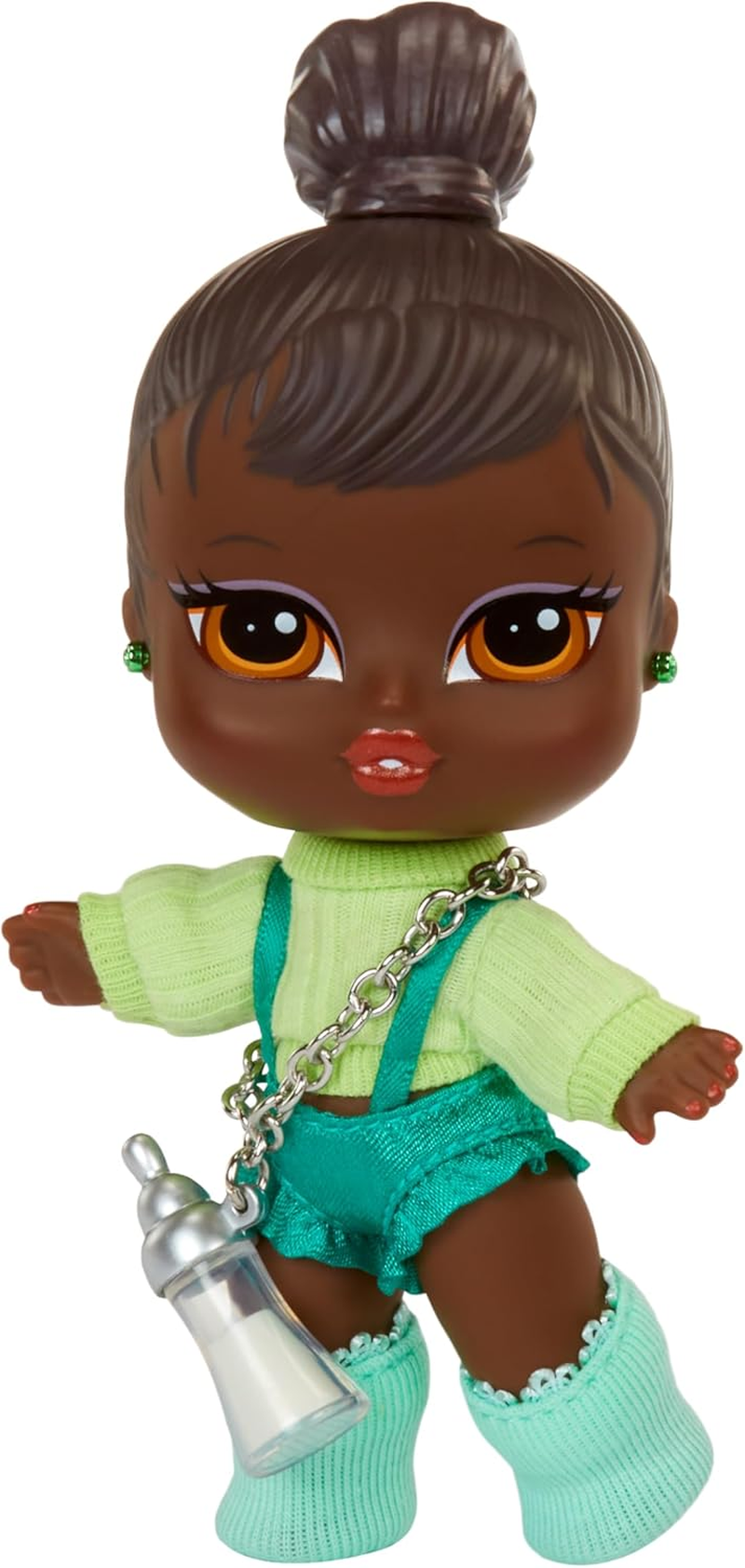Bratz Babyz Runwayz Doll - Felicia - 1 Collectable Fashion Doll with Fashionable Outfit, Cute Baby Doll with Necklace That Also Serves as a Keyring - Children'S Toy - for Kids from 6 Years image number 4
