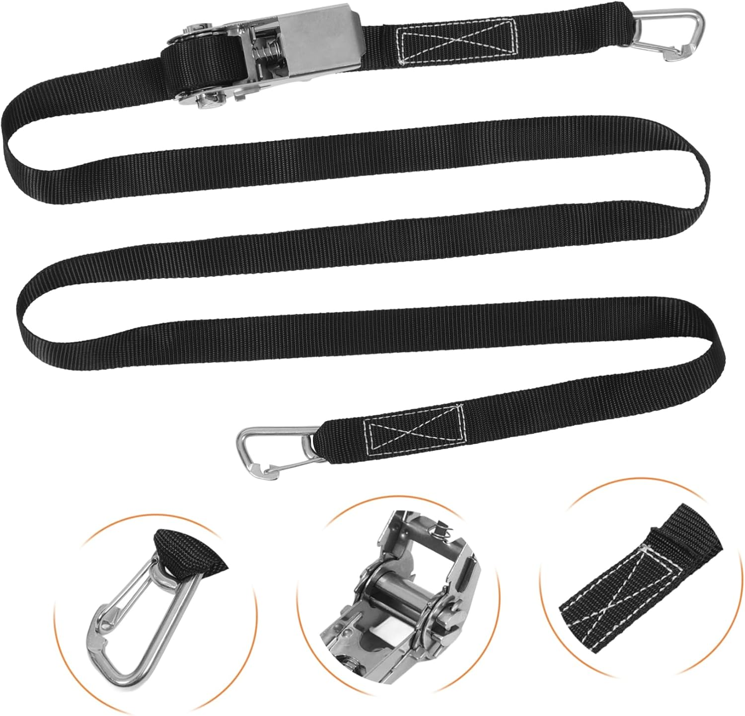 HOMSFOU Elastic Luggage Straps Ratchet Rope Tightener Luggage Connector Straps Travel Suitcase Belt Buckle Belts image number 6