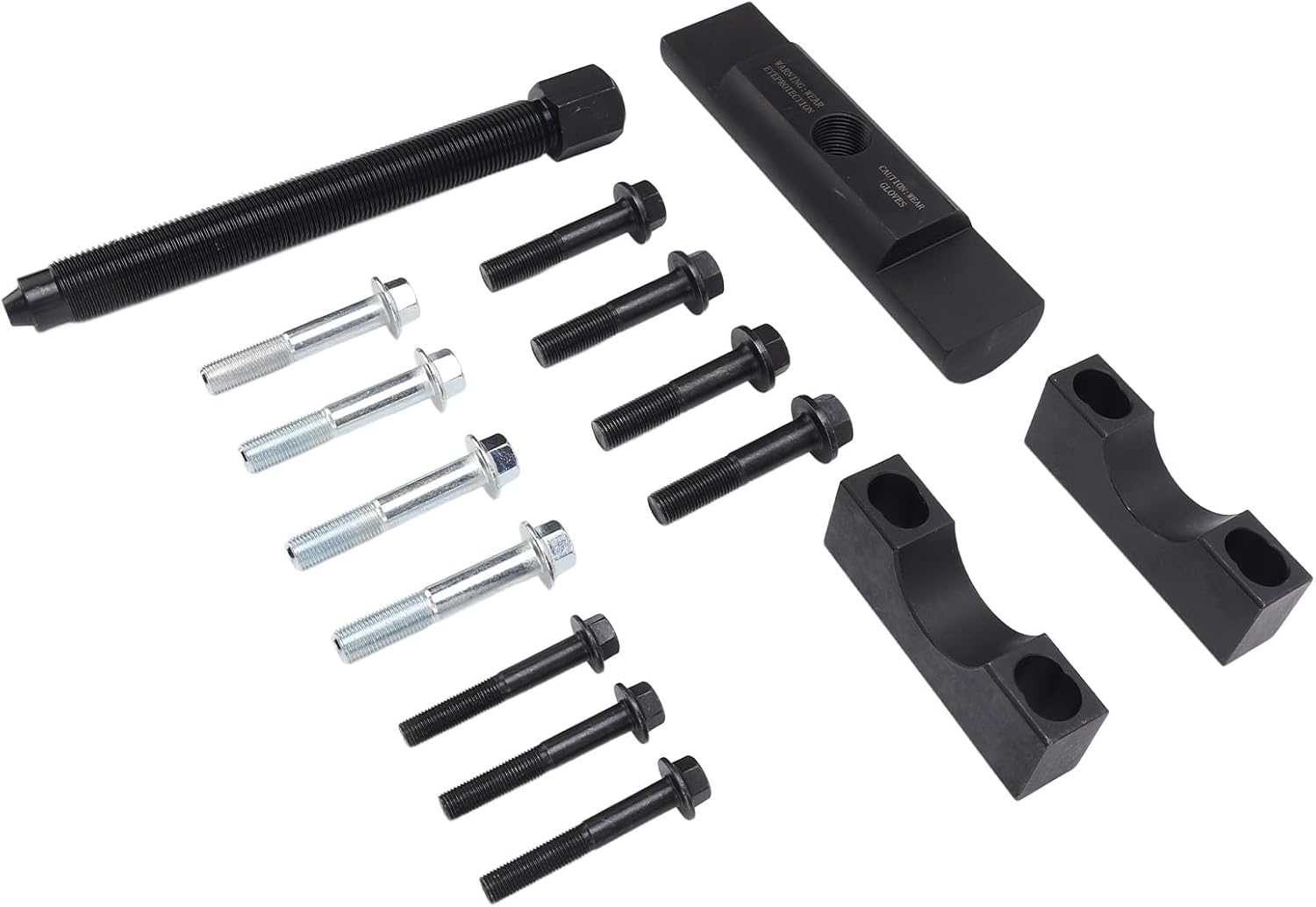 Duty Yoke Puller Tool Set for Trucks - Compatible with Spicer & Meritor, Easy Yoke Bearing Removal, 16-Piece Kit with Storage Box image number 2