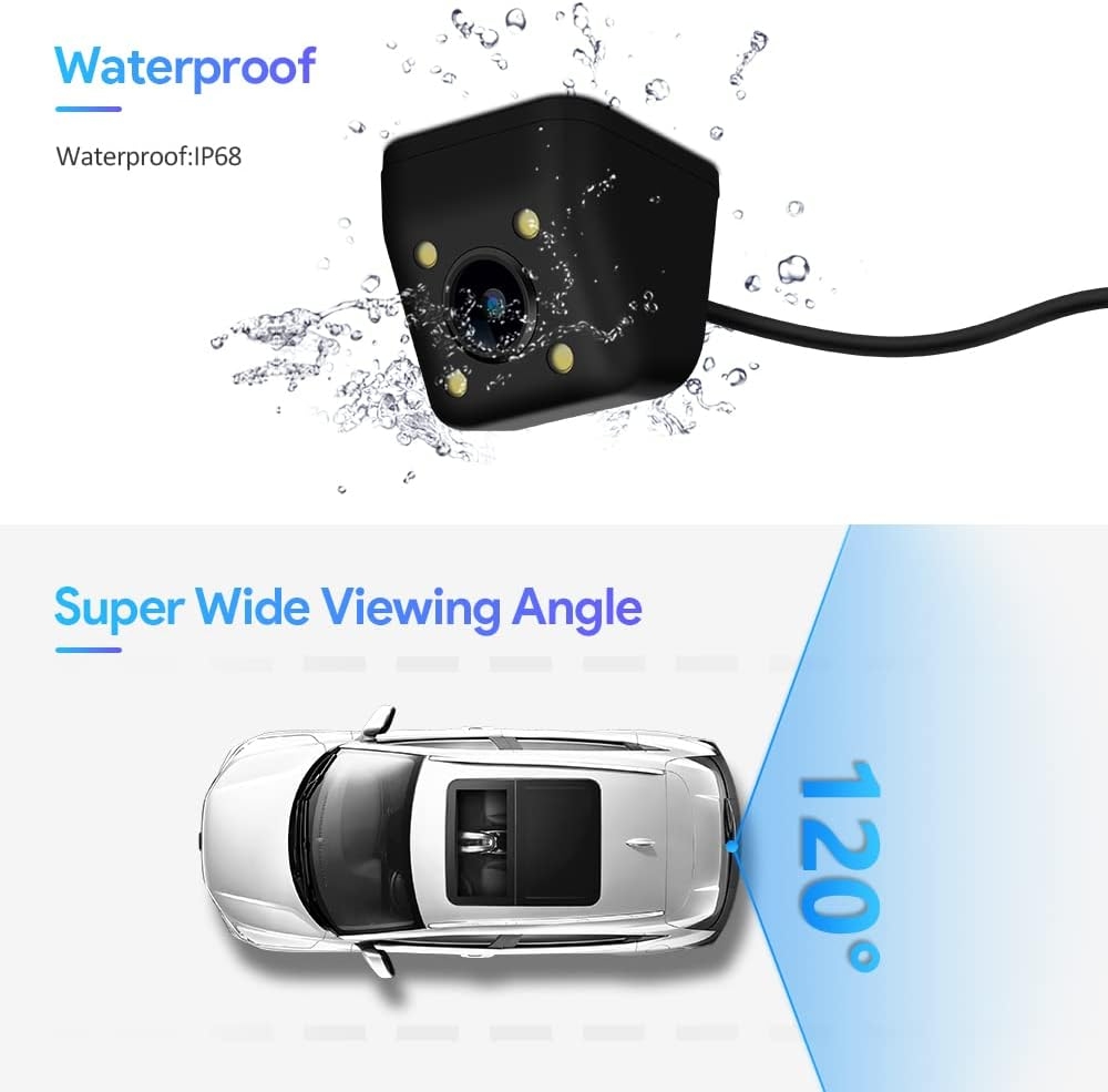 Xtrons Reversing Camera with LED Light 170 Degree HD Rear View Waterproof image number 1