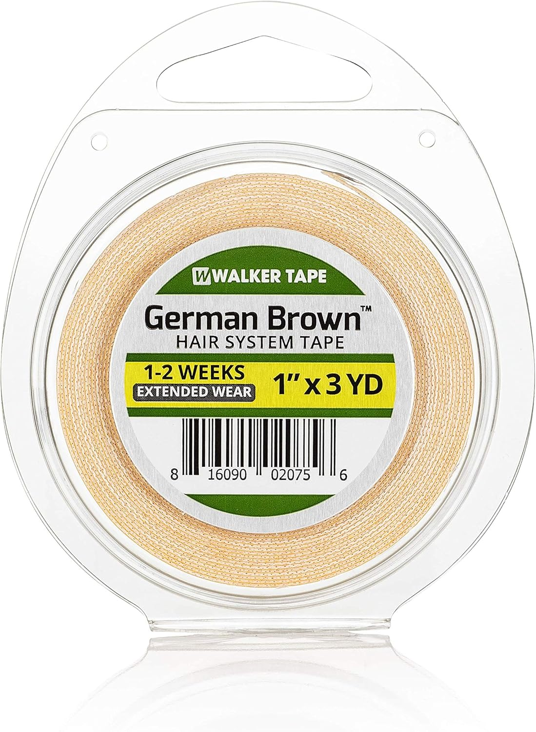 WALKER TAPE German Cloth Brown Liner Tape 3/4"X 3 Yards for Wigs,Hairpiece - One Roll (108")