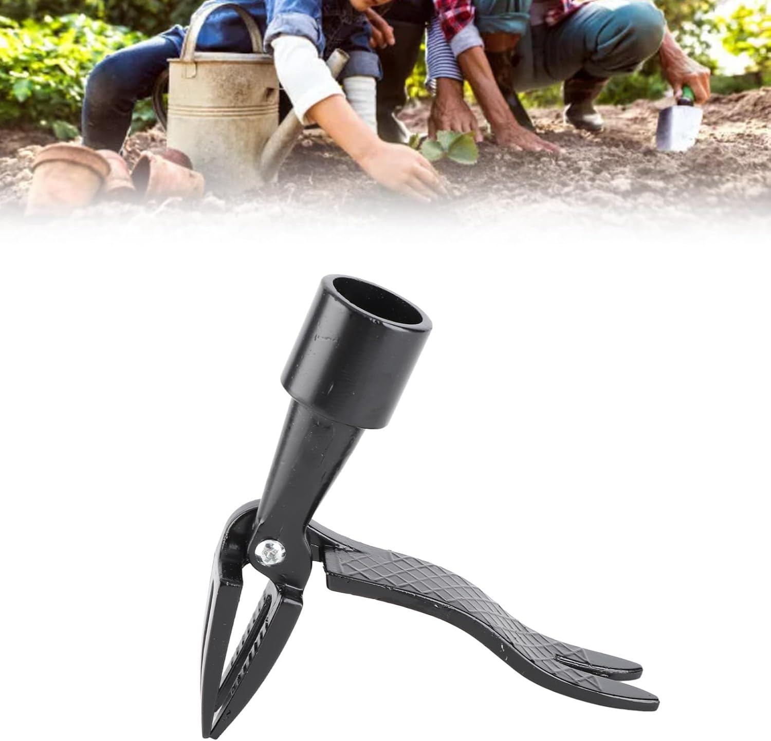 Professional Aluminium Alloy Weed Puller, High Efficiency Stand up Weed Puller for Garden, Farm, Courtyard, Outdoor image number 5