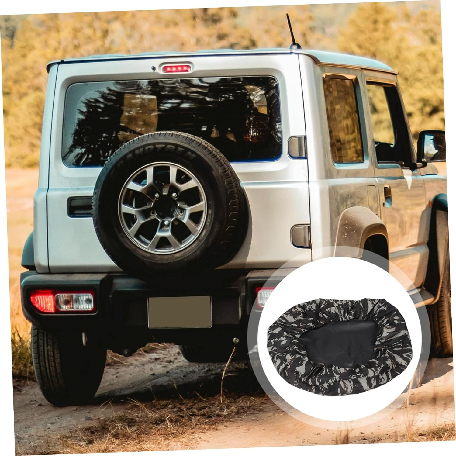 SWOOMEY Camouflage Tire Covers Oxford Cloth Wheel Protectors for SUV Truck Rv Camping image number 4