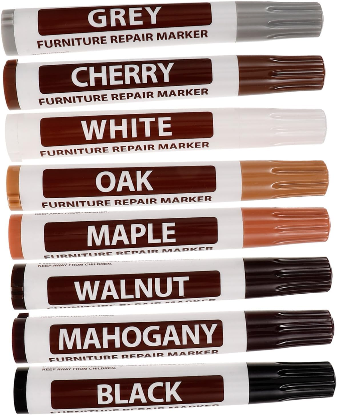 Operitacx 8Pcs Furniture Repair -Up Marker Kit for Wood Floor Scratch Repair Furniture Maker Paint Pen image number 6