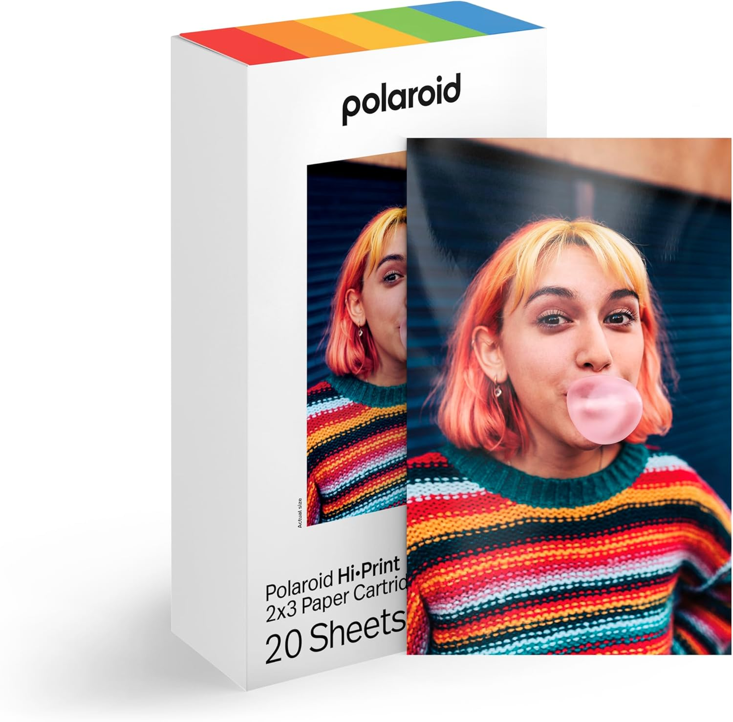 Polaroid Hi&middot;Print Paper &mdash; 2X3 Paper Cartridge (20 Sheets) image number 1