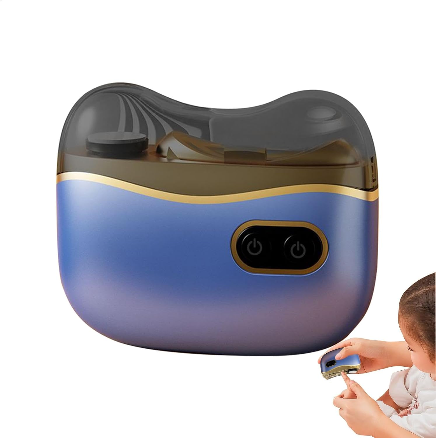 Electric Toe Nail Trimmer for Adults - Automatic Nail Cutter | Safe Nail for Seniors, Quiet Nail Trimmer, Rechargeable Fingernail Cutter with Storage Box for Traveling, Working image number 4