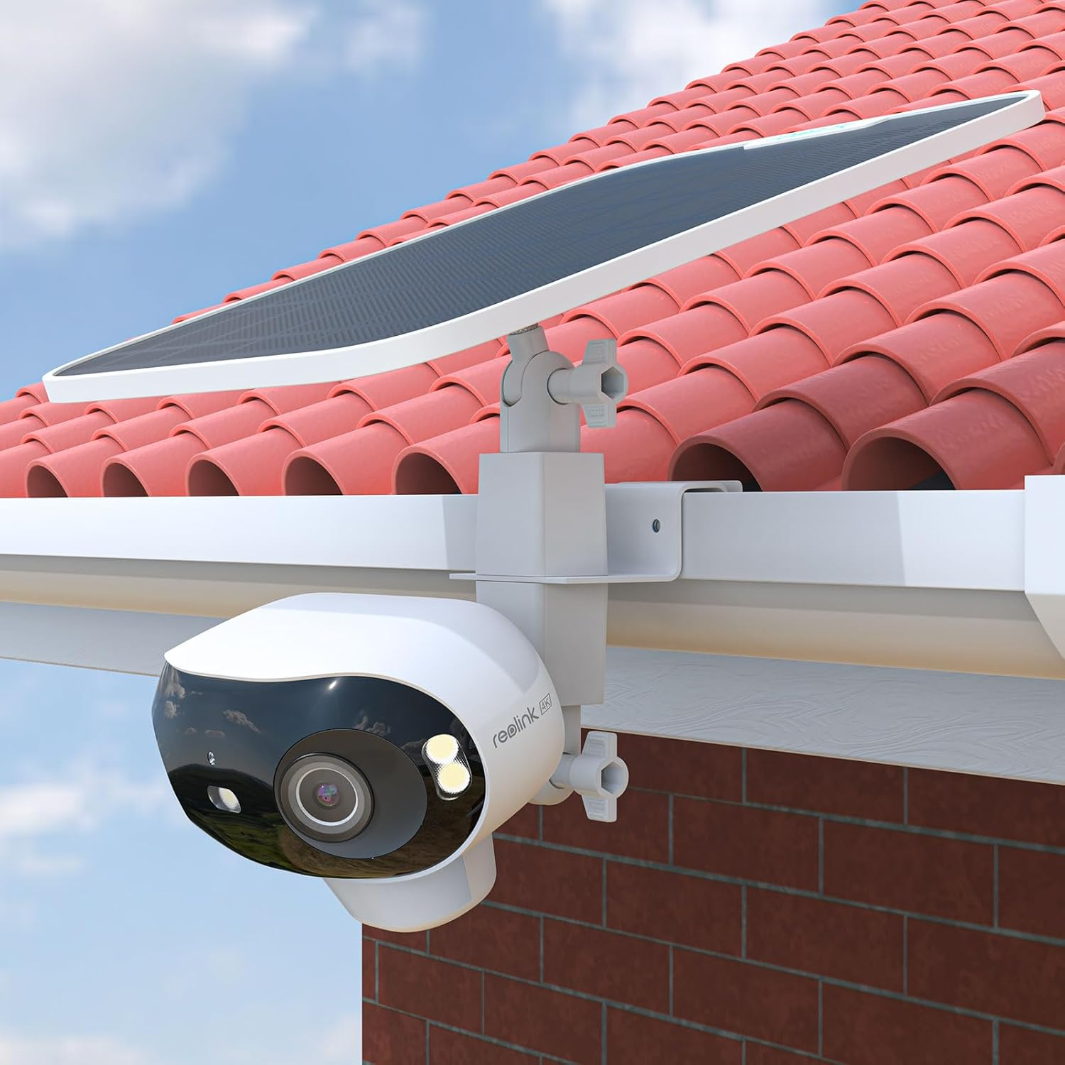 TIUIHU 2 in 1 Camera Gutter Mount for Reolink Argus 4 Pro/Argus 3 Pro/Argus 3 Ultra/Argus Eco Ultra Solar Surveillance Camera Outdoor Battery image number 3