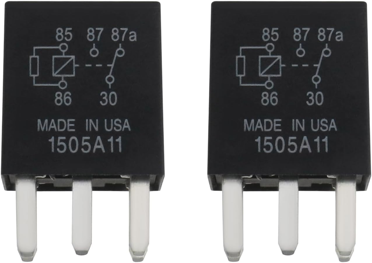 YINETTECH 2PCS 5 Pin Automotive Relay Replacement G8V-RH-1C7T-R-DC12V SPDT Car Relay Switch Auto Relay Contactor for Automobiles Ships Motorboats image number 1