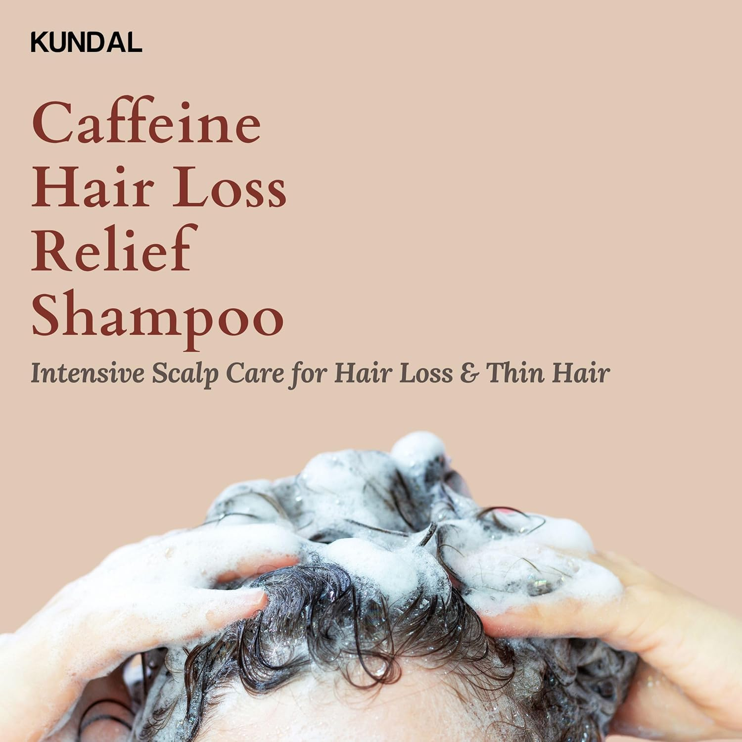 KUNDAL Natural Caffeine Scalp Shampoo [Cherry Blossom] Korean Hair Care, K-Beauty, Deep Cleansing, Scalp Care, for Thinning Hair, Helps Thickening, Scalp Care & Hair Strengthening, Natural Coffee Beans, Hydration, All Hair Types, for Men and Women 500Ml (Pack of 2) image number 2