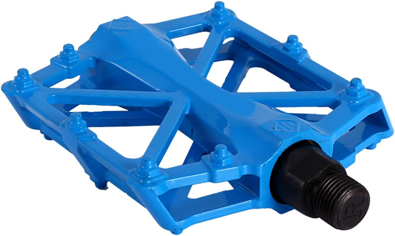 1 Pair Bike Pedals 4.7X 3.7In Aluminium Pedals anti Skid Flat Flat Pedals Platform Bicycle Pedal - Black image number 5