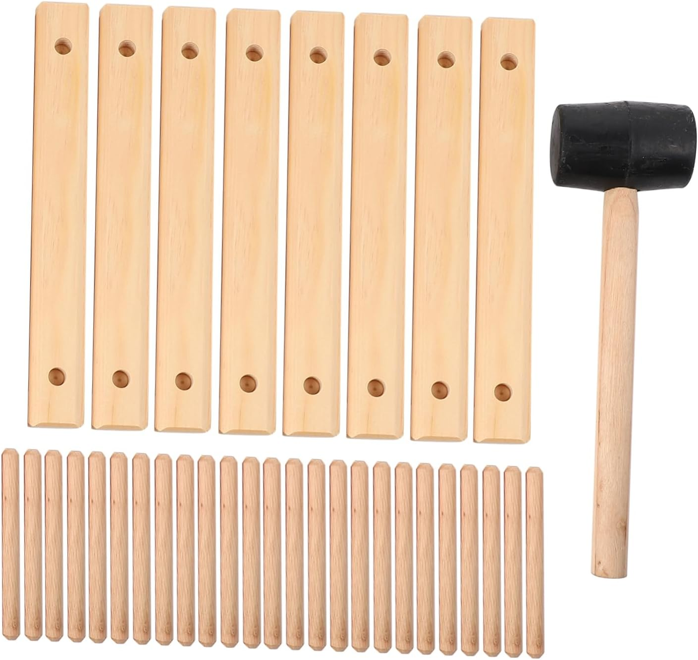 KICHOUSE Solid Wood Wine Bottle Rack Home DIY Wine Storage Rack Wooden Holders for Kitchen Shelf Bottle Display for Kitchen Storage Organisation Pantry image number 4