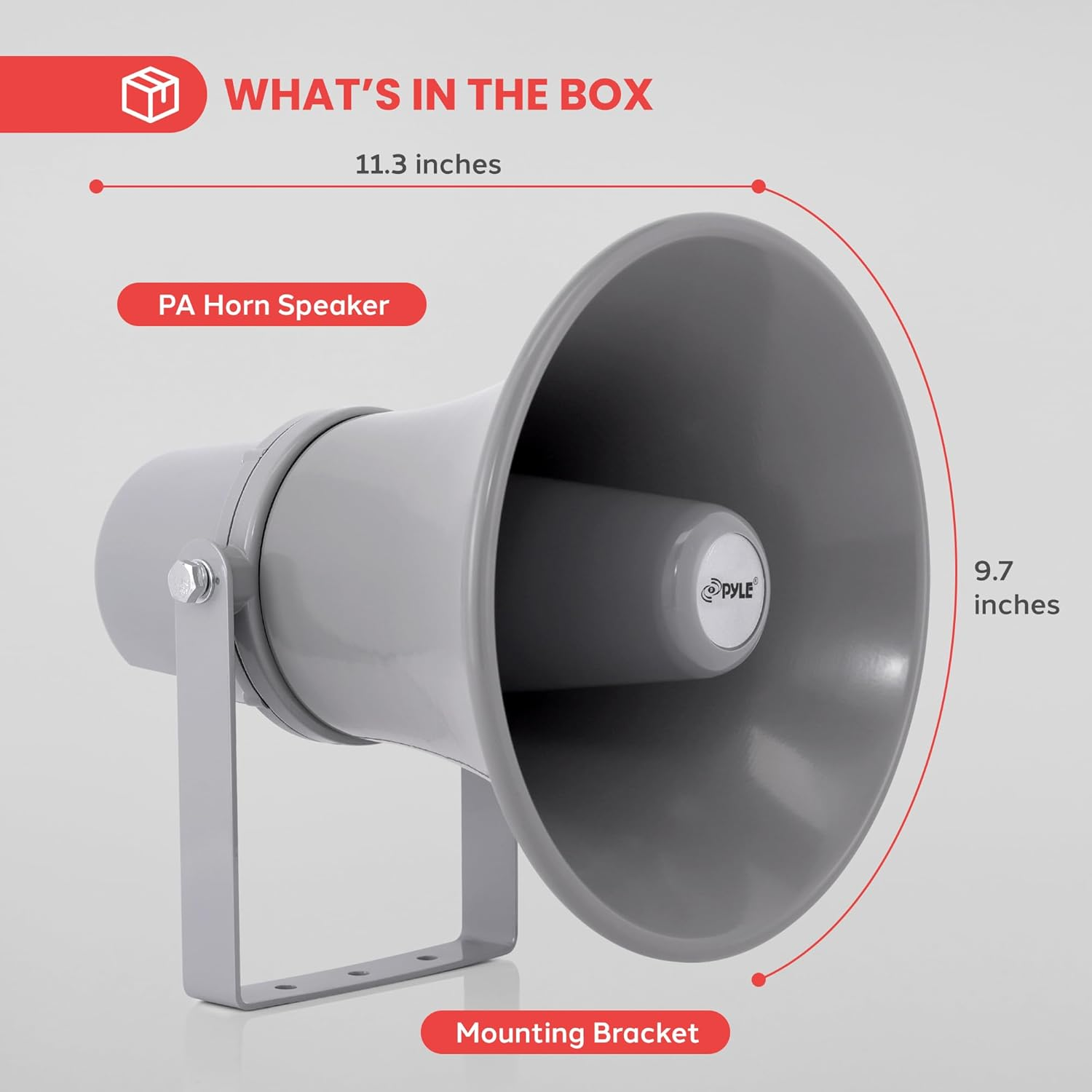 Pyle PHSP101T 9.7-Inch Indoor/Outdoor with 70 Volt 20 Watts PA Horn Speaker