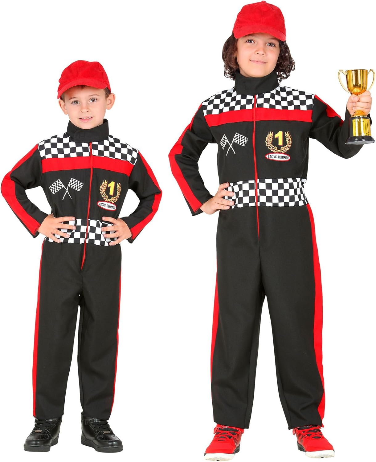 Widmann - Children'S Costume Formula 1 Driver, Jumpsuit, Racer, Athlete, Theme Party, Carnival image number 1