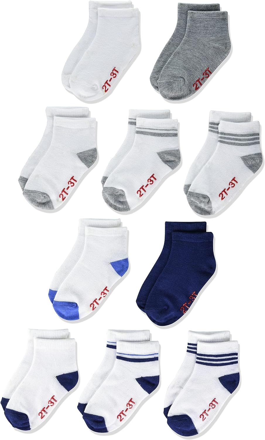 Hanes Baby-Boys Lightweight Ez Sort Ankle Socks, 10-Pair Pack