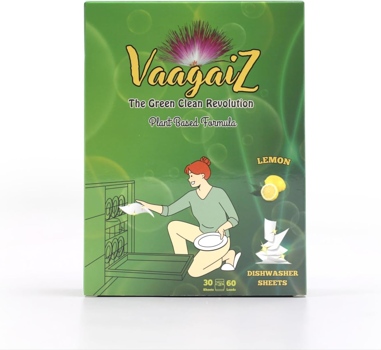 Eco Dishwasher Sheets | Plant & Mineral-Based | Ultra-Concentrated Formula | Phosphate-Free | Septic & Greywater Compatible | Mess-Free & Travel-Ready | Natural Citrus Scent Dishwashing Sheets