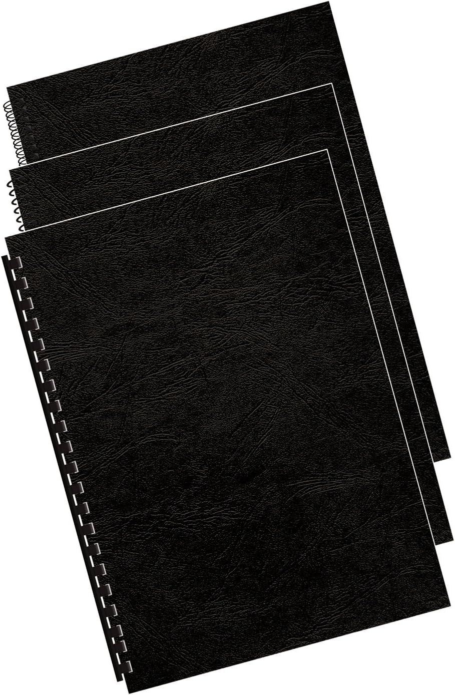 Fellowes A3 100 Percent Recyclable Leatherboard Binding Covers, Heavyweight, 250 GSM Presentation Covers, FSC, Black, Pack of 100 image number 5