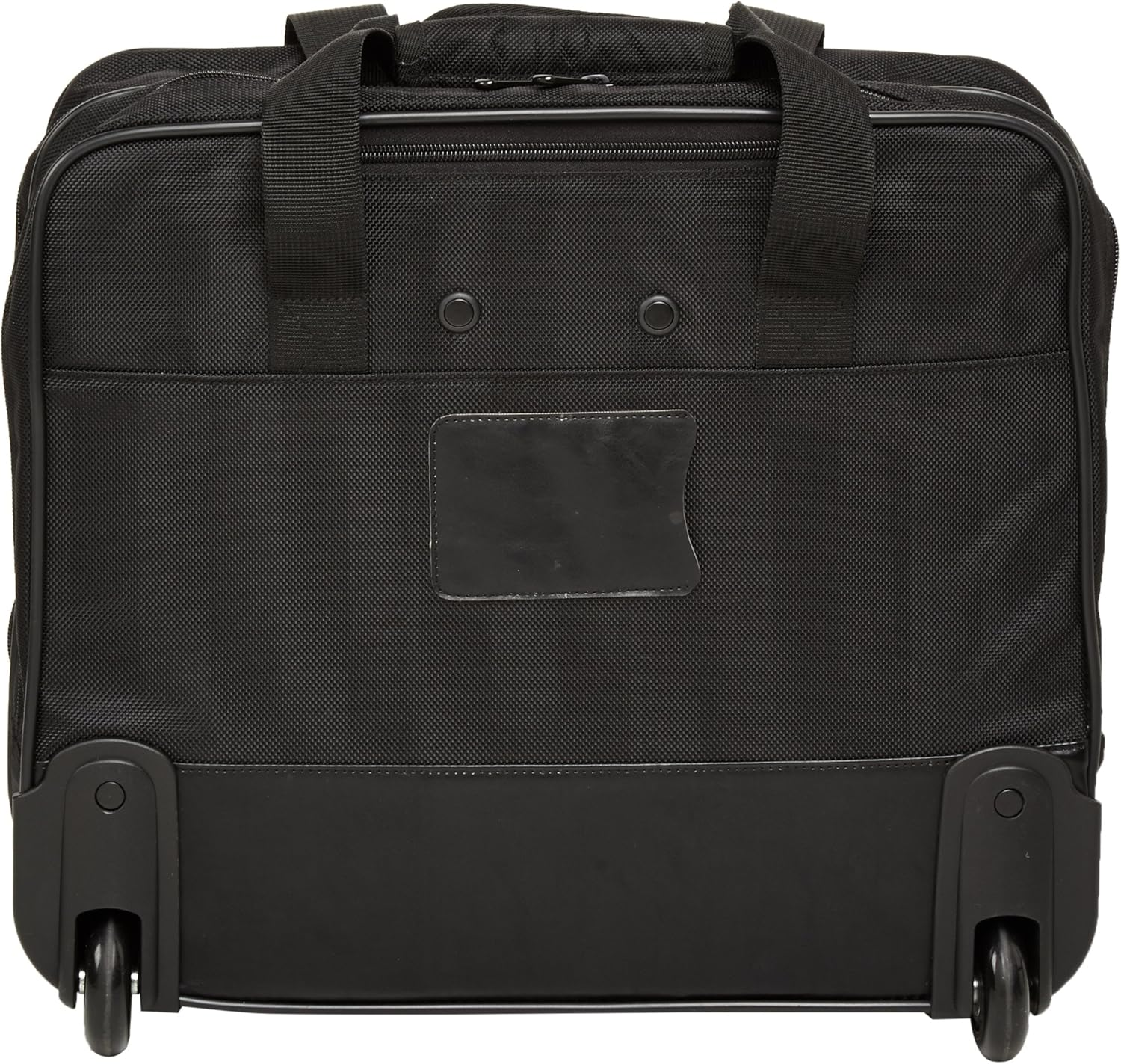 Amazon Basics Rolling Laptop Bag Case with Wheels, Rolling Briefcase Fits up to 15.6 Inch Laptop, Black image number 5
