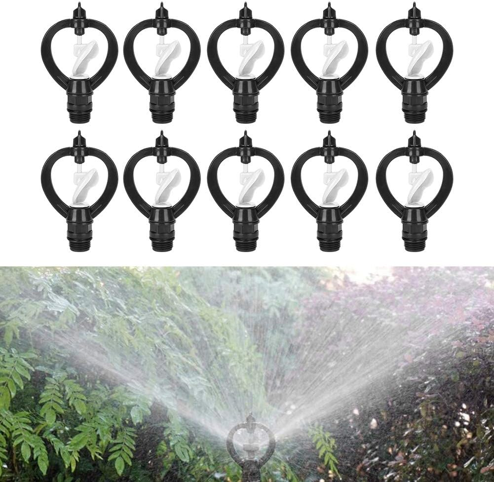 10Pcs Plastic G1/2In Spray Sprinkler Butterflies Rainshaped Nozzle, Agricultural Irrigation Water Spray Misting Nozzle, Sprinkler for Plants Garden & Lawn Irrigation