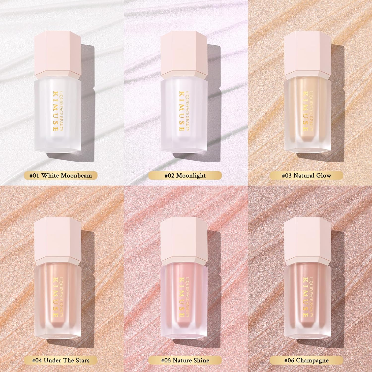 KIMUSE Soft Natural Glow Liquid Filter, Weightless, Long Wearing, Smudge Proof, Natural Looking, Dewy Finish, Glow Liquid Illuminator Makeup image number 2