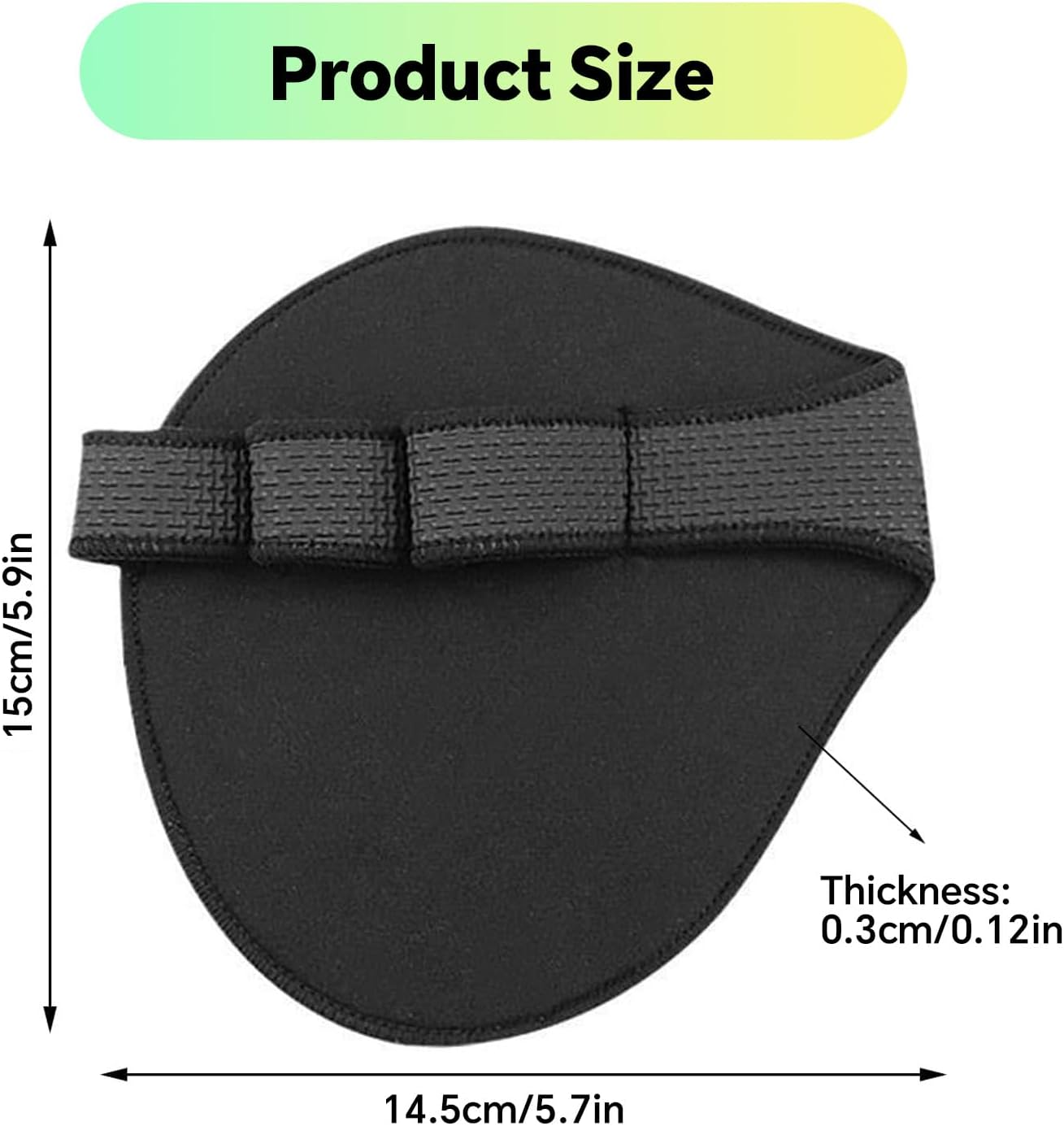 2 Pcs Gym Grips, Silicone Weight Lifting Grips Pads &ndash; Palm Protector Gloves for Men & Women,Ergonomic Anti-Slip Thin Grip Pads for Deadlifts, Pull-Ups, Gym Training image number 5