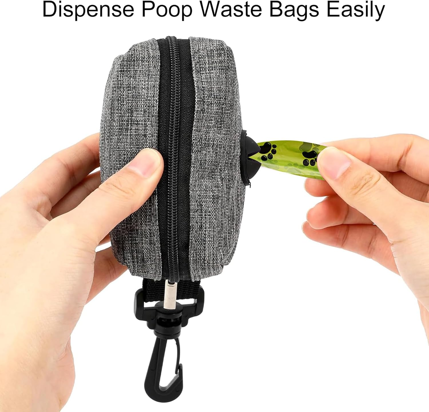 Dog Waste Bag Dispenser, Dog Waste Bag Dispenser, Dispenser for Dog Waste Bags, Pack of 3 Dog Waste Bag Dispensers, with 2 Rolls of Waste Bags for Dogs, for Walking the Dog, Running, Hiking image number 1