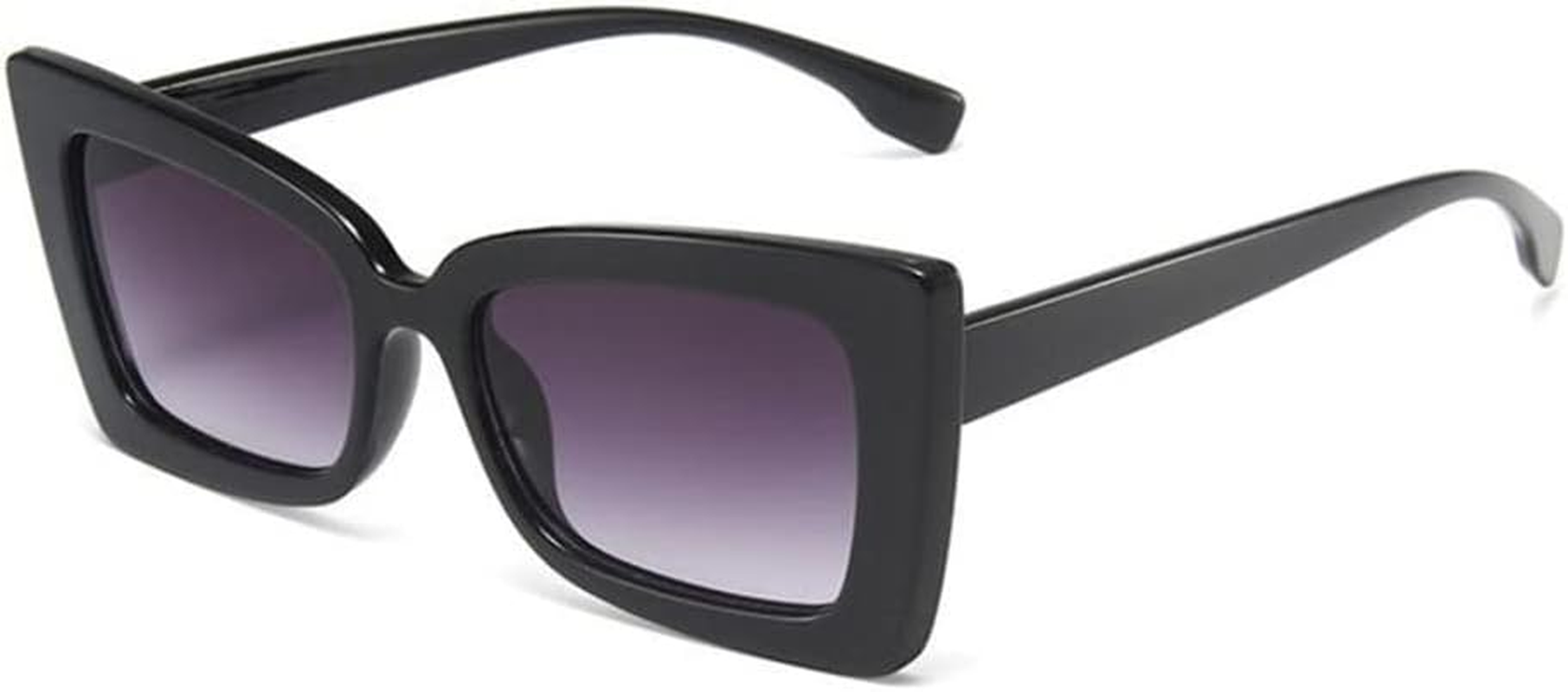 Retro Square Sunglasses Women Vintage Lens Big Gradient Rectangle Sun Glasses Female