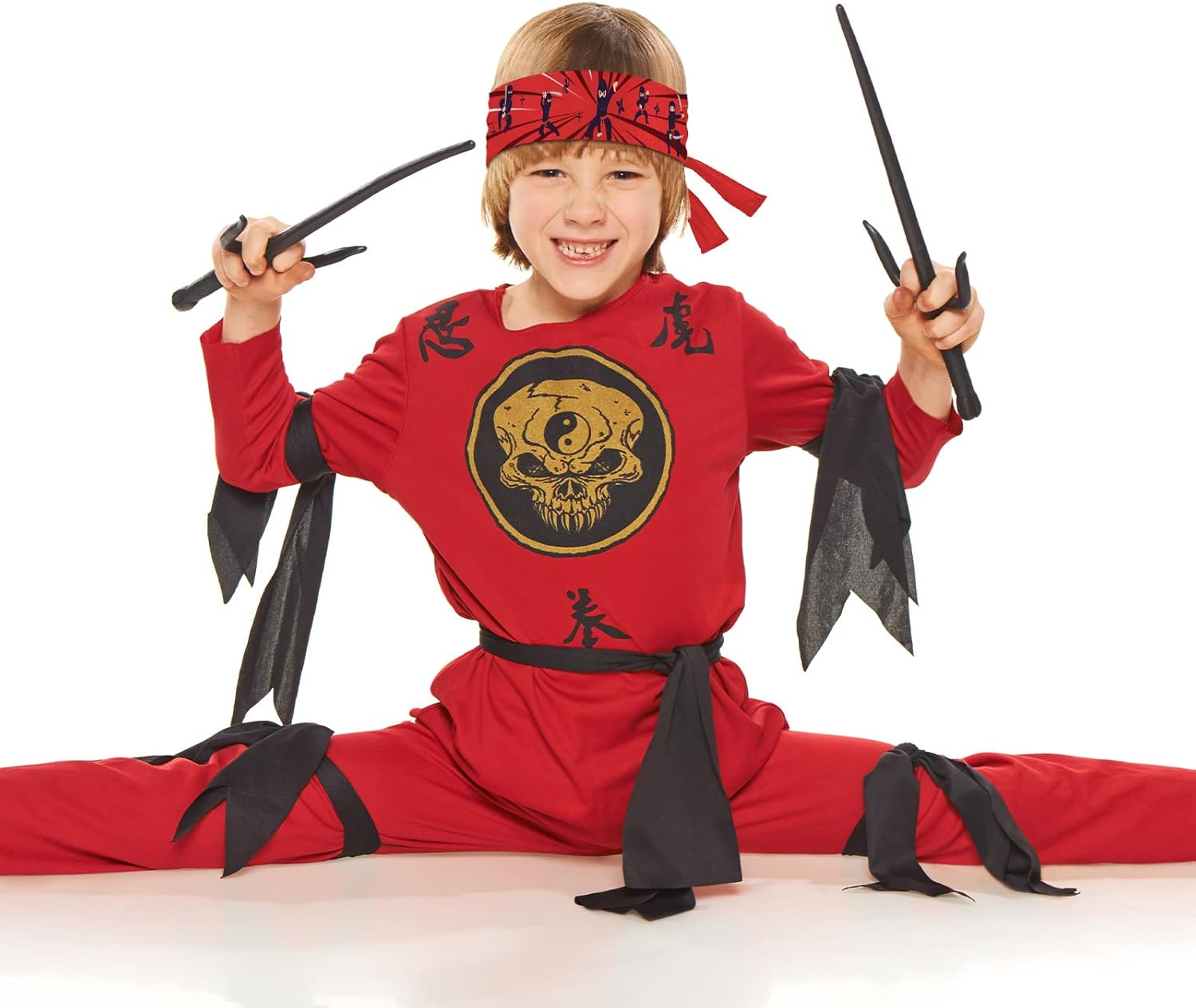 ZOIIWA 24 Pcs Ninja Headband Ninja Birthday Party Decorations image number 1