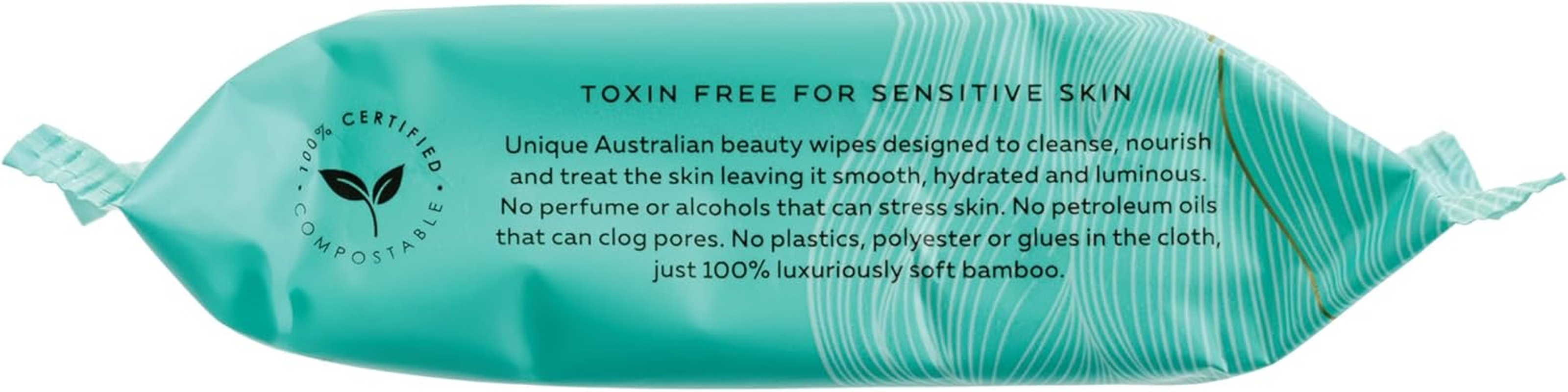 Wotnot Sensitive Face Wipes &ndash; Organic Aloe Vera, Rosehip & Sweet Almond Oil &ndash; Alcohol Free Makeup Remover for Sensitive Skin &ndash; Natural Biodegradable Bamboo Cleansing Wipes &ndash; Gentle & Soothing &ndash; 25 Pack image number 6