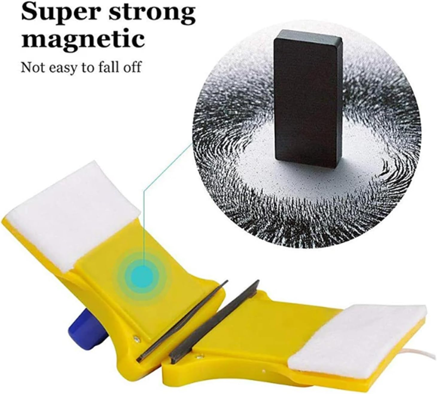 ZABEES Magnetic Window Cleaner, Automatic Water Discharge, Double Glazed Window Cleaner, Double Glazed Magnet Glass Cleaning Tool image number 3