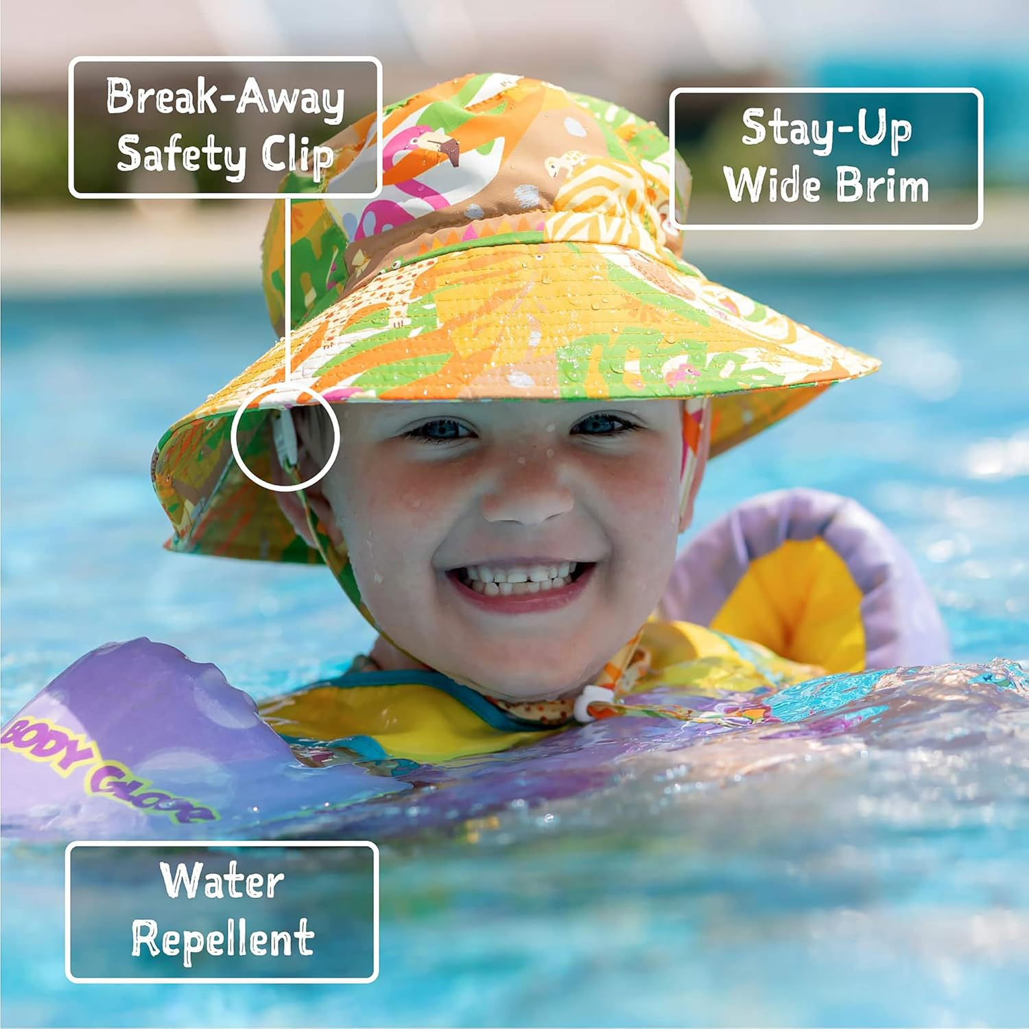 JAN & JUL Summer Adjustable Swim Sun-Hat image number 7