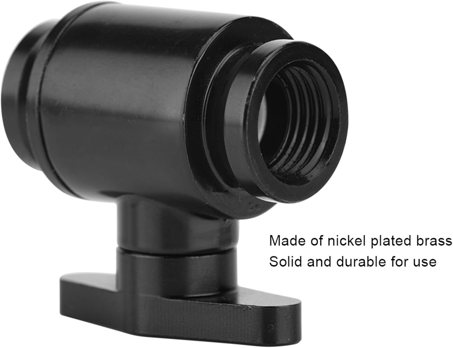 Eosnow Brass Plated G1/4 Female Water Ball Valve with Handle Raccord G1/4 Watercooling with Handle, High Tight Sealing, Precise Thread for Computer Water Cooling System Water Cooling Systems