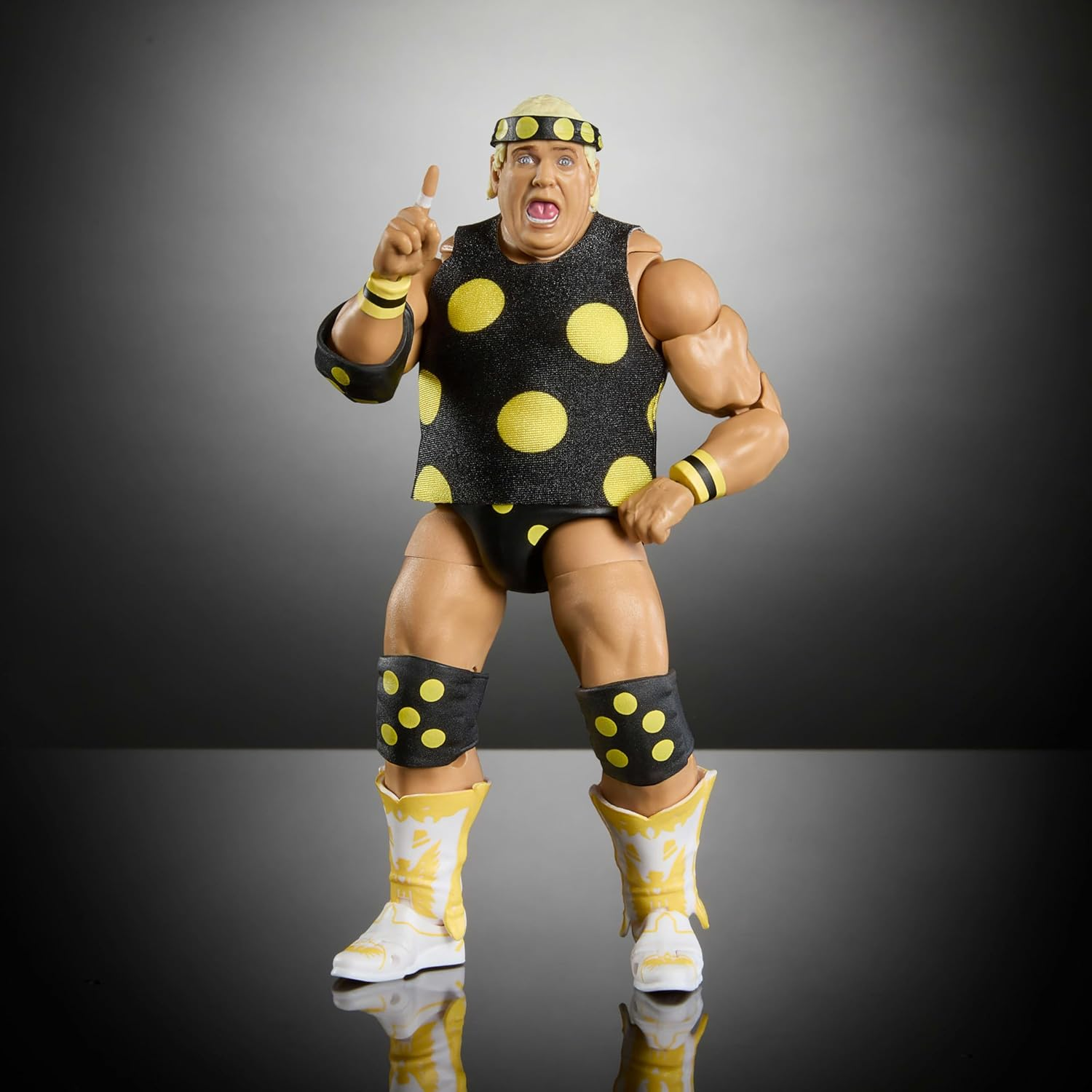 Mattel WWE Legends Ultimate Edition Dusty Rhodes Action Figure & Accessories with Swappable Heads & Hands, 6-Inch Collectible Set