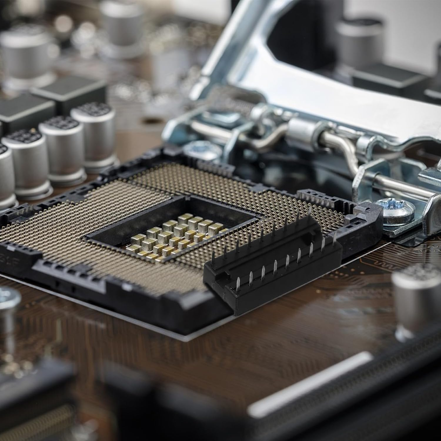 Baluue Set Microcontroller Base Ic Connector Holder Dip 6 8 14 16 18 20 28 Pin DIY Chip Holder Chip Socket Outlet Receptacle Sockets Wire Double Row Pin image number 5