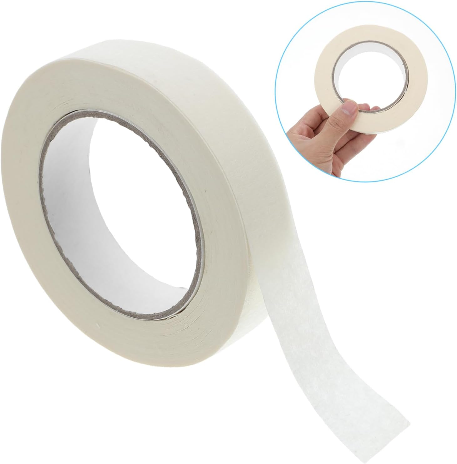 Jojofuny Masking Tape Roll Thin Tearable Adhesive Masking Tape for Painting Supplies Car for DIY Art Projects and Watercolor Painting image number 2