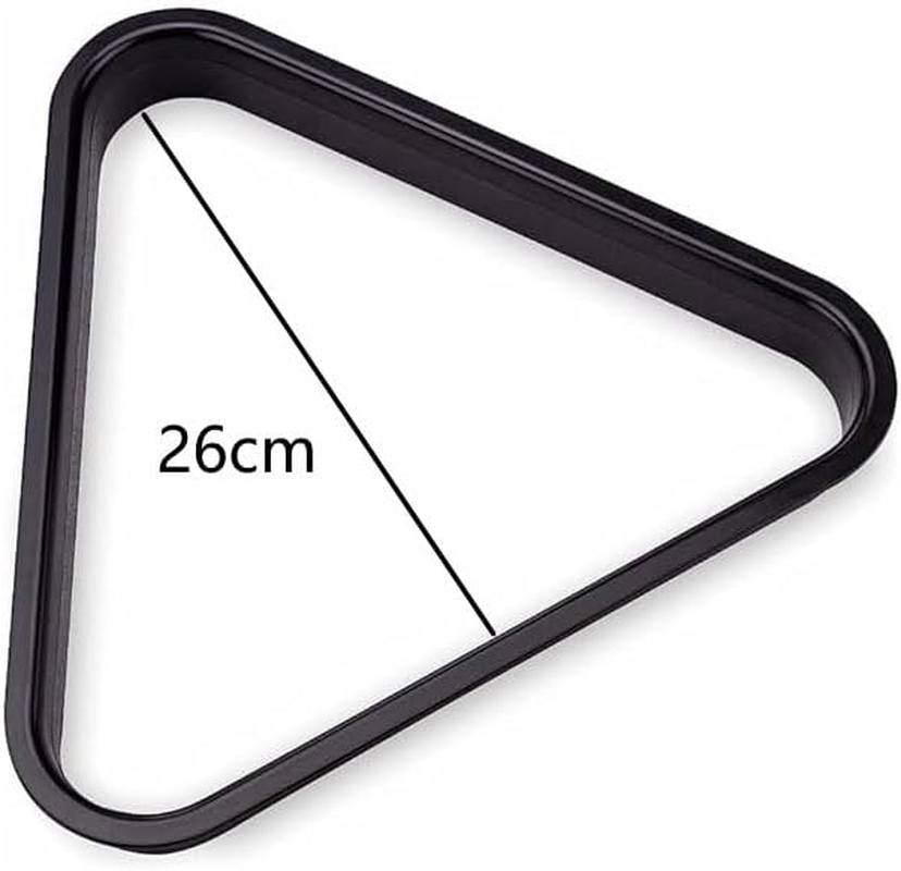 Pool Ball Rack Durable Plastic Billiard Triangle Rack for Tournament, Home Use - Fits 5.25Cm Balls.