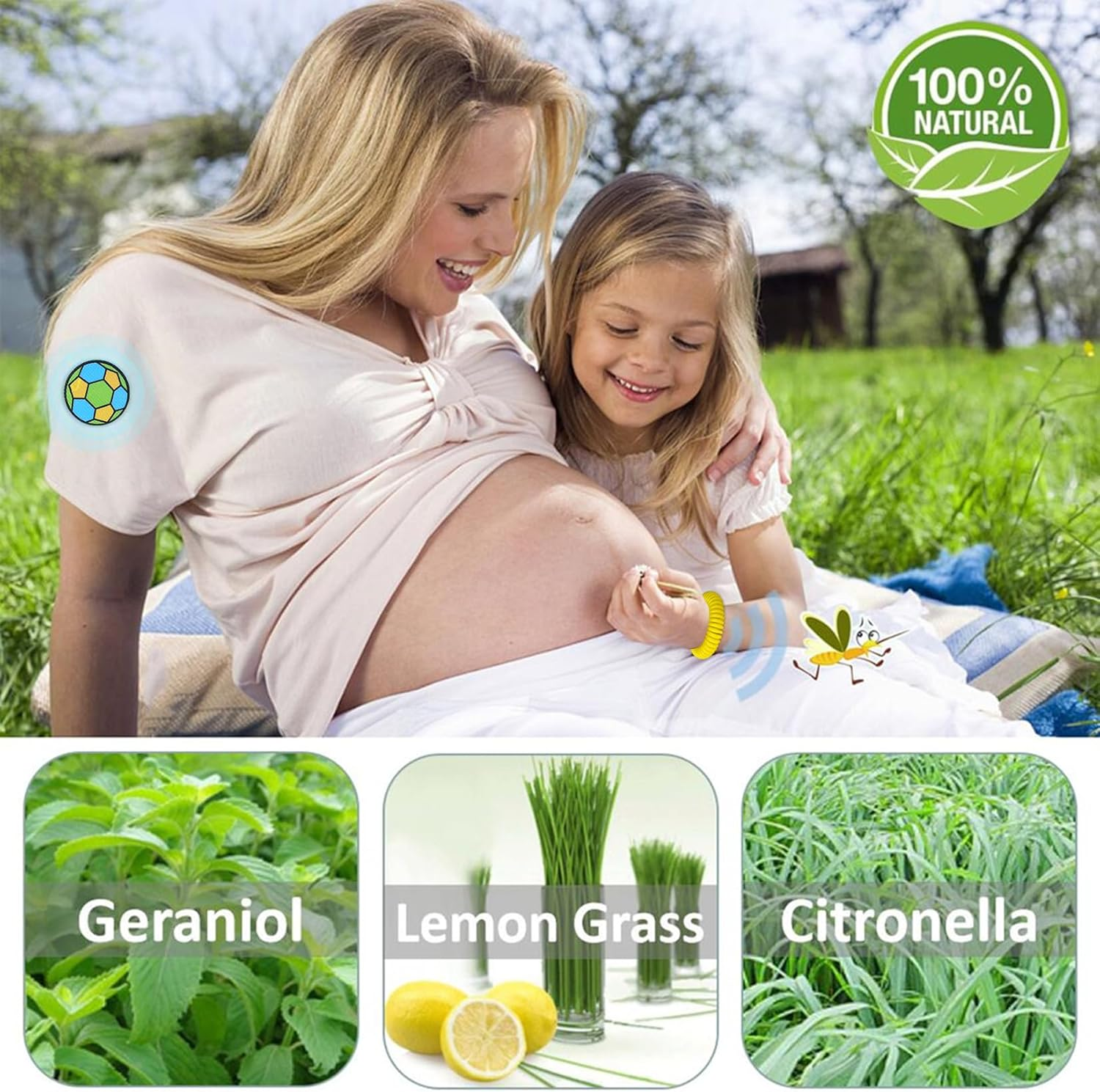 Mosquito Repellent Bracelets 48 Pack Individually Wrapped Mosquito Repellent Bands for Kids and Adults with 24 Pcs Mosquito Repellent Stickers for Indoor and Outdoor Protection image number 3