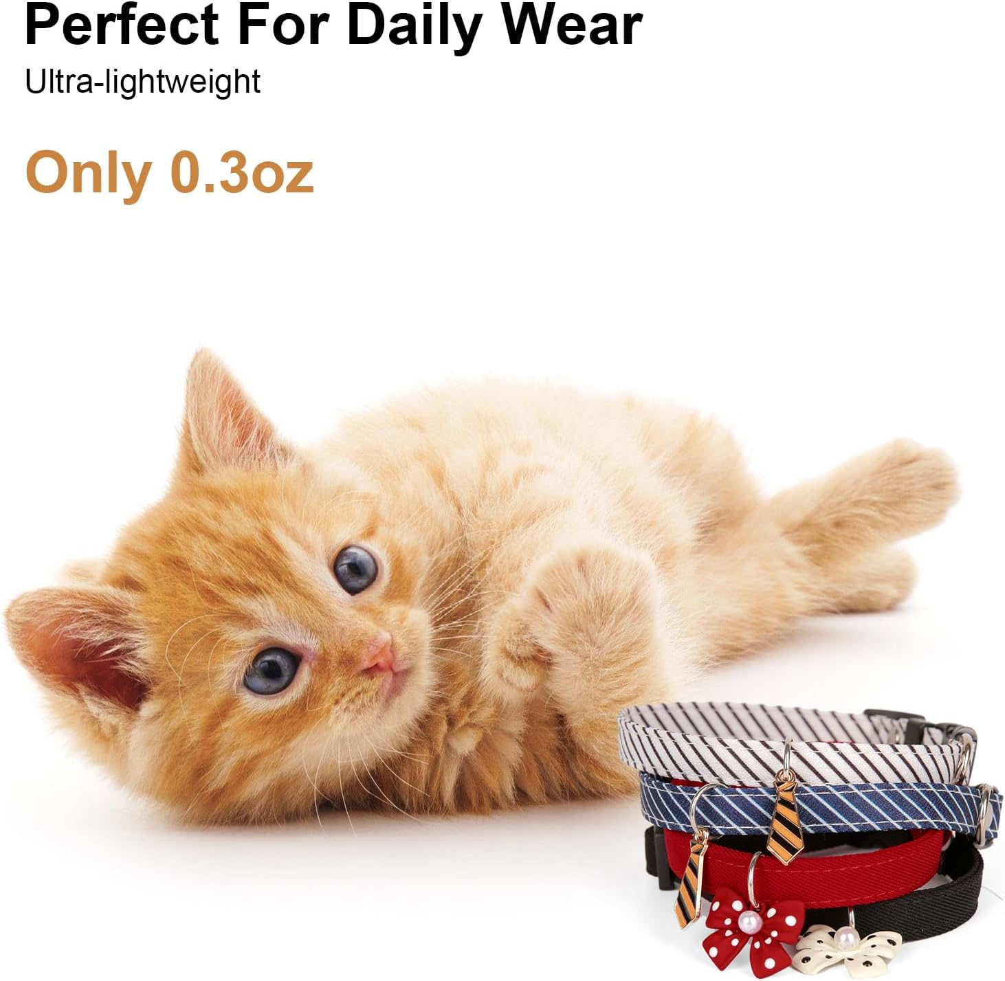 HOWWFALY Dog Collar and Cat Chain Necklace Adjustable Tie Necklace for Small Pets Cats Kitten Pupp (Red, S) image number 6