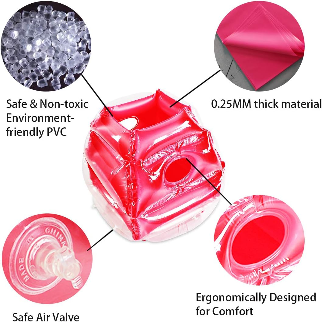 2 St&uuml;ck Lawn Bumper Balls, Kinder Hinterhof Spiele Erwachsene Patio B&auml;lle, Spielplatz B&auml;lle Rasen Ballons, Gro&szlig;e Aufblasbare Sommer Outdoor-Spielzeug image number 4