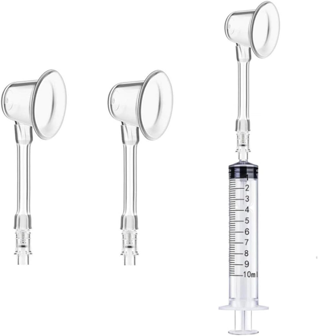 Nipple Corrector, Suction Device, Traction Suction Cup with Syringe, Capacity 10Ml