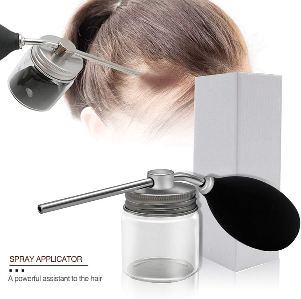 Hair Building Fibers Spray Applicator - Atomizer Silicone Airbag for Hair Fibers - Hair Restorer Kit image number 3