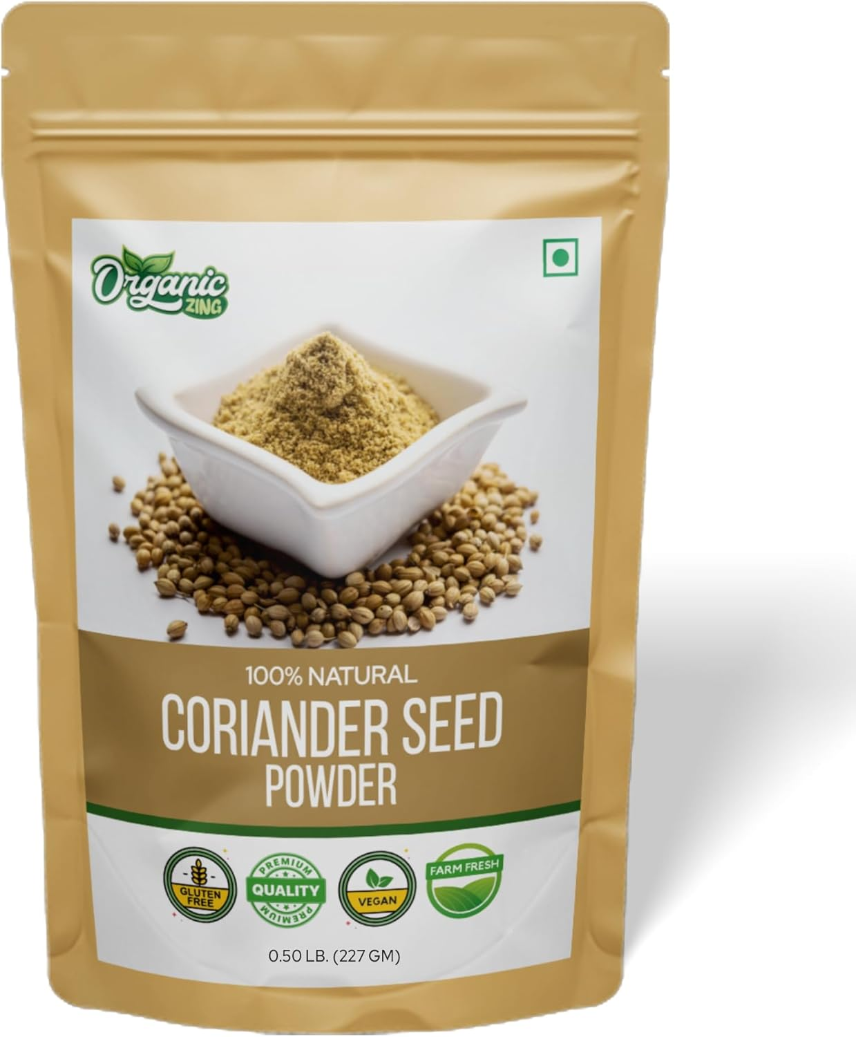 Organic Zing Coriander Powder | Coriander Powder for Curries, Pickles | Product of India - 227 G / 8 Oz image number 5