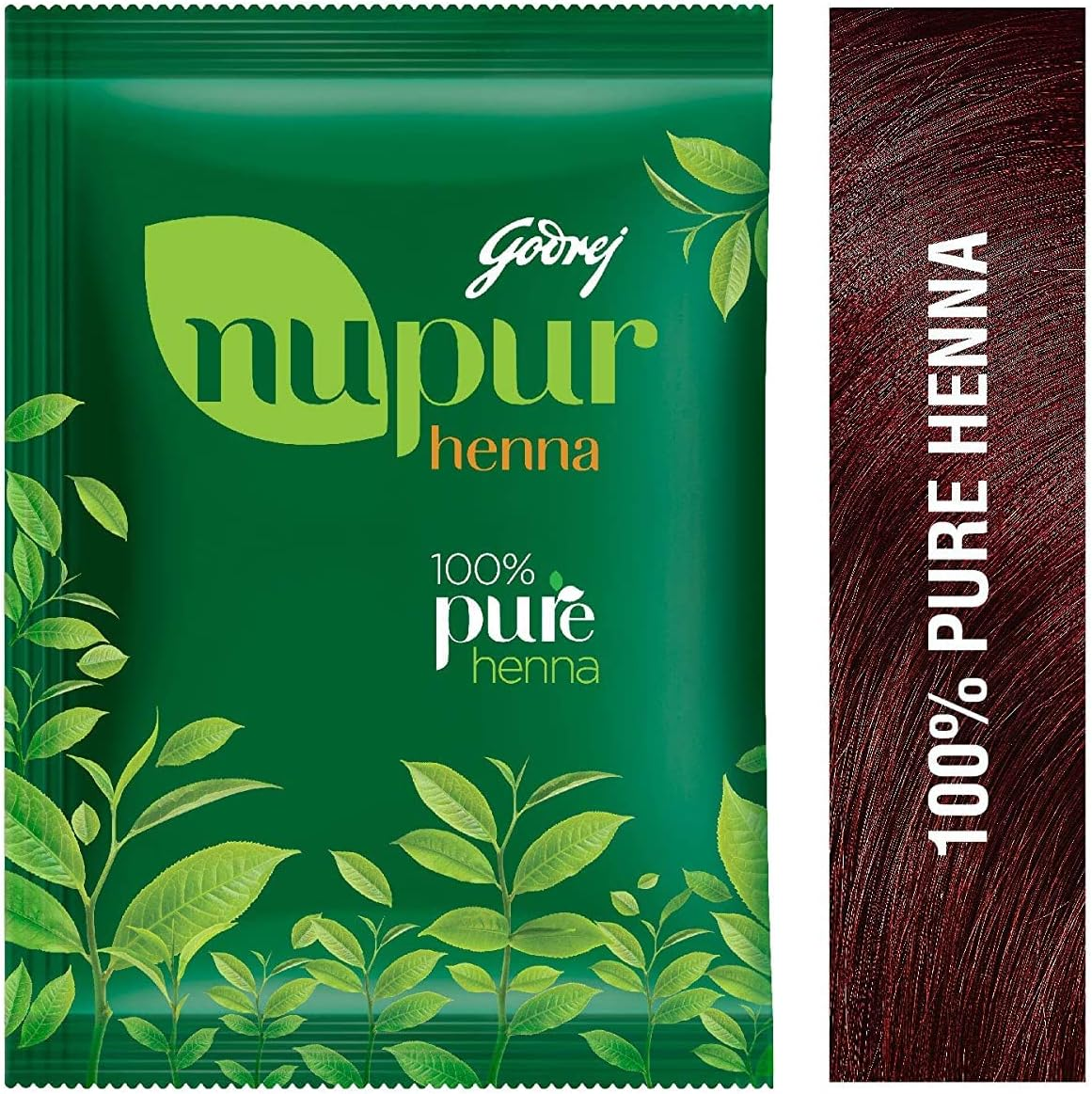 Godrej Nupur Mehendi Powder 9 Herbs Blend, 150-Gramme (3 PACK) image number 1