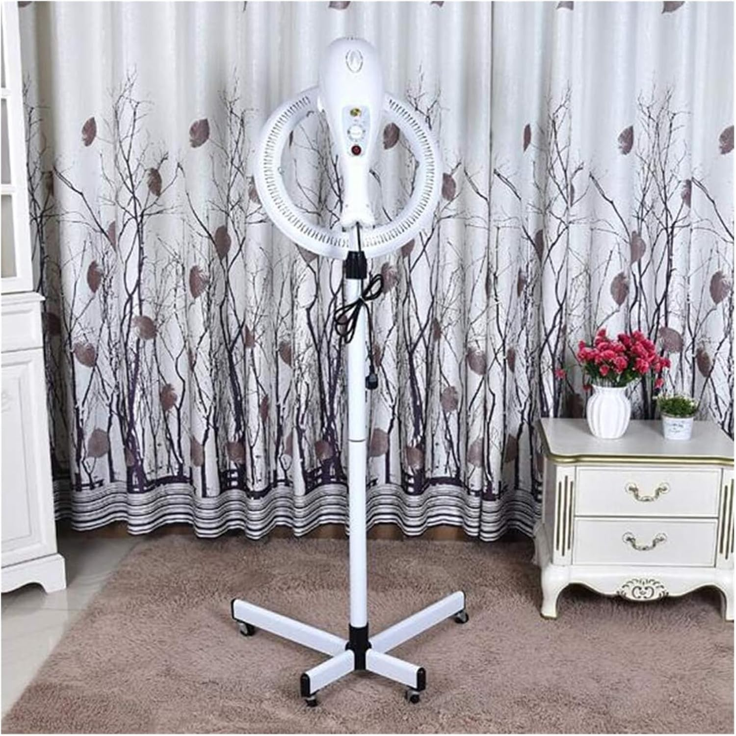 Hair Salon Color Processor, Stand up Styling Hood Hair Dryer with Floor with Wheels, Heating Machine, Professional Equipment for Beauty Salons Hairdressers, Temperatu image number 6